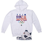 Air Jordan 6 Olympic | illcrrency White T-Shirt (Team USA)| illcurrency