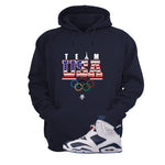 Air Jordan 6 Olympic | illcrrency Navy Blue T-Shirt (Team USA)| illcurrency