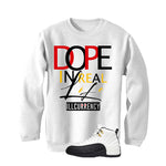 Air Jordan 12 Taxi Matching T-Shirt, Sweatshirts & Hoodies White T-Shirt (DOPE)| illcurrency