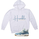 Air Jordan 4 Denim Worn Blue White T-Shirt (Stay Humble)| illcurrency