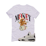 Air Jordan 4 Flight Club Matching T-Shirt, Sweatshirts & Hoodies White T-Shirt (Money Bear)| illcurrency