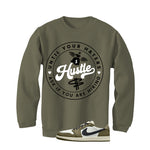Air Jordan 1 Low OG Medium Olive Matching T-Shirt, Sweatshirts & Hoodies Military Green T-Shirt (Haters Catch Up)| illcurrency