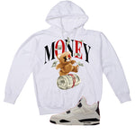 Air Jordan 4 Flight Club Matching T-Shirt, Sweatshirts & Hoodies White T-Shirt (Money Bear)| illcurrency