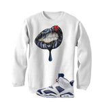 Air Jordan 6 Olympic White T-Shirt (LIPS UNSEALED)| illcurrency