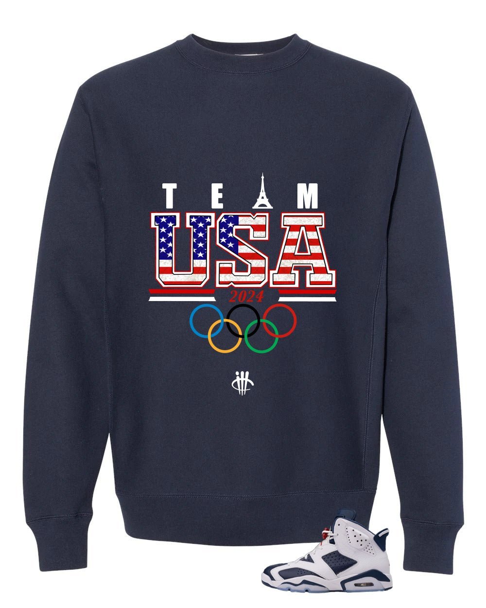 Air Jordan 6 Olympic | illcrrency Navy Blue T-Shirt (Team USA)| illcurrency