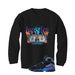 Air Jordan 8 OG Aqua Black T-Shirt (See No Evil Hustler)| illcurrency