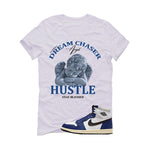 Air Jordan 1 Rare Air Deep Royal Blue White T-Shirt (Dream Chaser Angel)| illcurrency