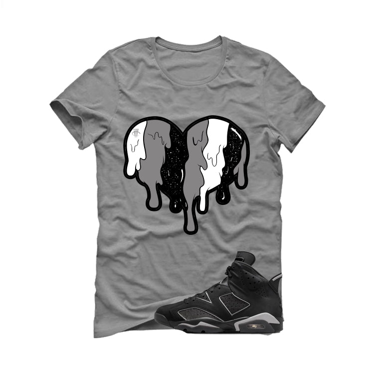 Air Jordan 6 Cap and Gown Matching T-Shirt, Sweatshirts & Hoodies Grey T-Shirt (Heart)| illcurrency