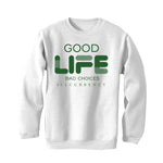 Nike Dunk Low Satin Green - White T-Shirt (Bad Choices)