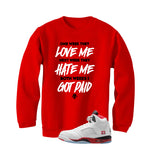Air Jordan 5 Fire Red Black Tongue Red T-Shirt (Paid)| illcurrency