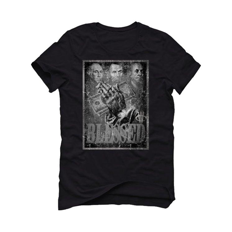 NIKE Air Force 1 SILVER SNAKE 2021 Black T-Shirt (BLESSED FORTUNE) - illCurrency Sneaker Matching Apparel