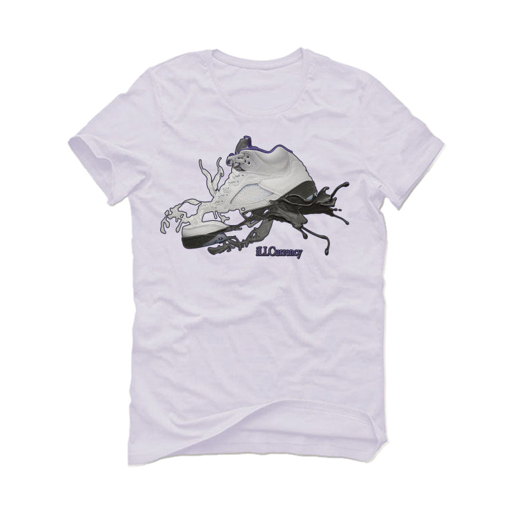 Air Jordan 5 “Concord” White T-Shirt (SPLASH SHOE)