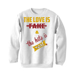 Nike Dunk Low “Midas Gold” | ILLCURRENCY White T-Shirt (Love is Fake)