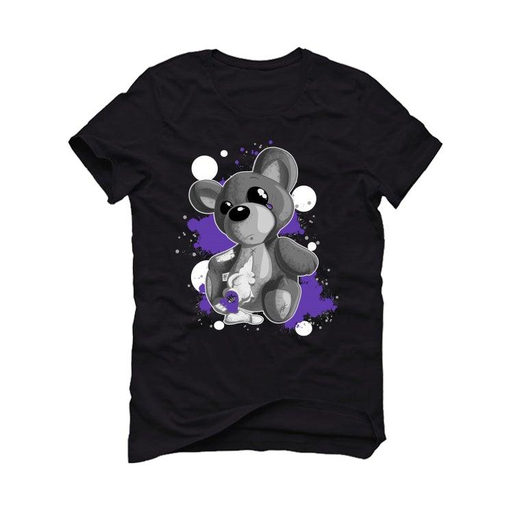 Air Jordan 13 “Court Purple” Black T-Shirt (Broken Heart) - illCurrency Sneaker Matching Apparel