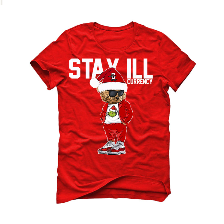 Air Jordan 11 “Cherry” Red T-Shirt (Stay ill Bear)