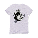 Air Jordan 1 High 85 Black White - White T-Shirt (HALF KING BEAR)