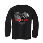 Air Jordan 5 OG Fire Red Silver Tongue 2020 Black T-Shirt (SNEAKER HEART) - illCurrency Sneaker Matching Apparel