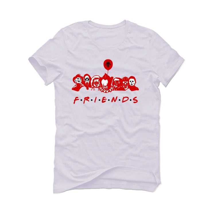 The Air Jordan 6 “Red Oreo” | ILLCURRENCY White T-Shirt (F R I E N D S)