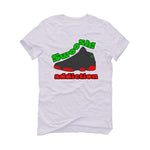 Jordan 13 Playoffs - White T-Shirt (swoosh addiction)