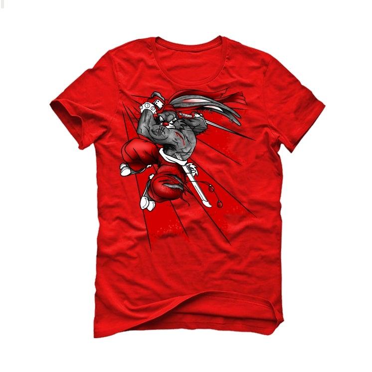 Air Jordan 6 “Carmine” 2021 Red T-Shirt (Bugs) - illCurrency Sneaker Matching Apparel