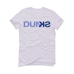 Kids Nike Dunk Low "Blueberry" White T-Shirt (DUNK OFFICIAL)