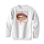 Air Jordan 6 WMNS Gold Hoops White T-Shirt (LIPSTICK) - illCurrency Sneaker Matching Apparel