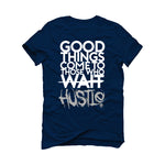 Air Jordan 6 "Georgetown" Navy Blue T-Shirt (Good Things)