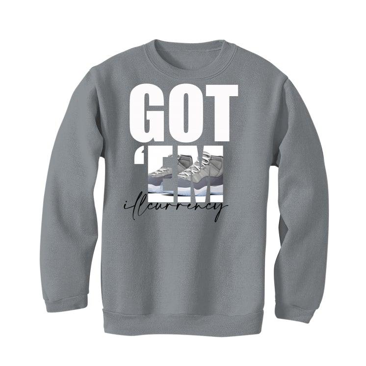 Air Jordan 11 Retro 'Cool Grey' 2021 Grey T-Shirt (Got Em) - illCurrency Sneaker Matching Apparel