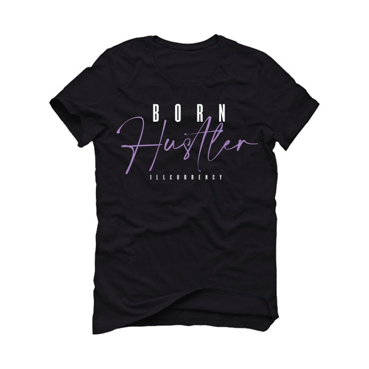 Air Jordan 7 GS “Barely Grape” Black T-Shirt (Born Hustler)