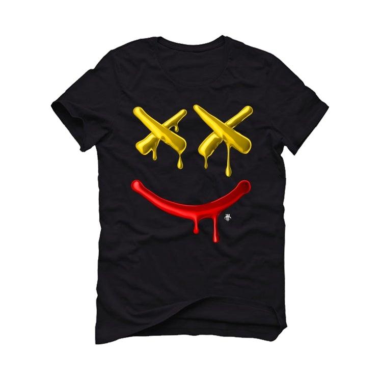 Air Jordan 14 black Ferrari Black T-Shirt (Happy Drip) - illCurrency Sneaker Matching Apparel