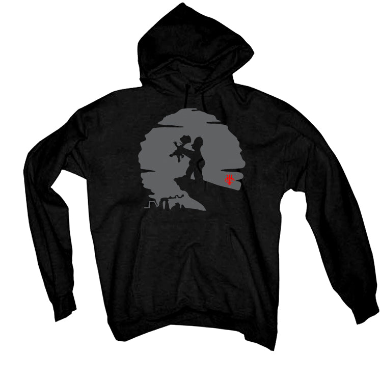 Air Jordan 9 “Fire Red” Black T-Shirt (Choke Em)