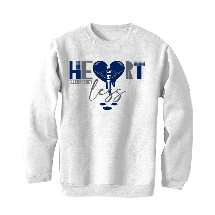 Air Jordan 4 “Midnight Navy” White T-Shirt (Heartless)