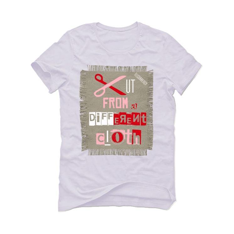 Air Jordan 5 GS Pink Foam White T-Shirt (Cut from a different cloth) - illCurrency Sneaker Matching Apparel