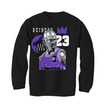 Air Jordan 13 “Court Purple” Black T-Shirt (The Goat) - illCurrency Sneaker Matching Apparel