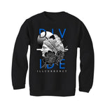 Air Jordan 5 “Racer Blue” Black T-Shirt (Divide) - illCurrency Sneaker Matching Apparel