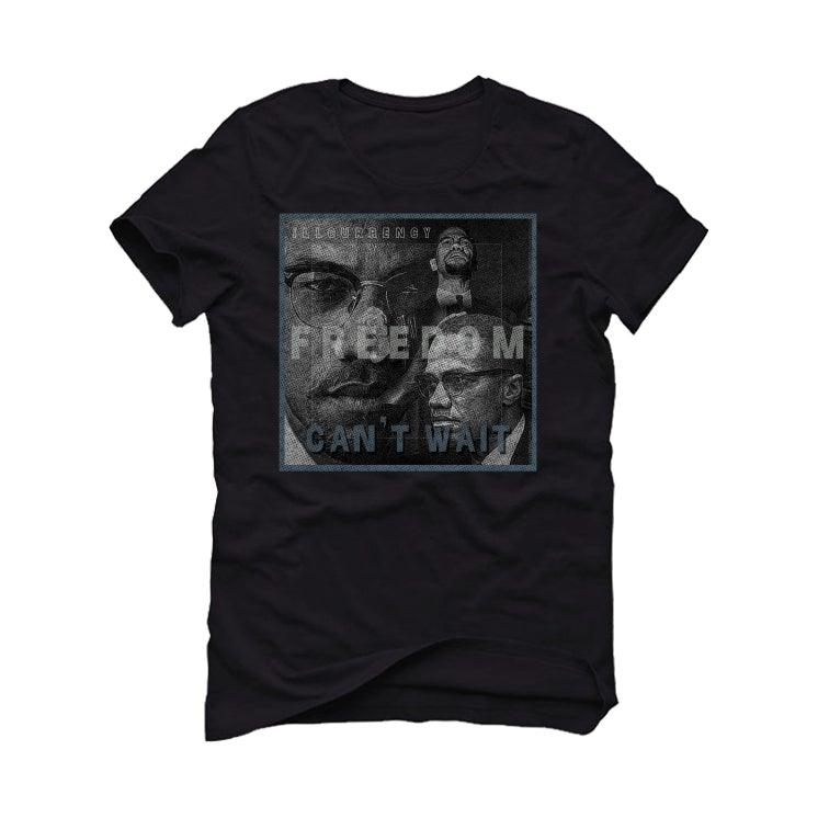 Air Jordan 12 Retro “Utility” 2021 Black T-Shirt (FREEDOM CAN'T WAIT) - illCurrency Sneaker Matching Apparel