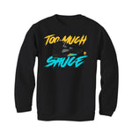 Air Jordan 5 Aqua - Black T-Shirt (too much sauce)