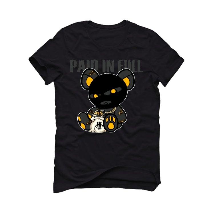 Air Jordan 9 Dark Charcoal University Gold Black T-Shirt (Paid in Full) - illCurrency Sneaker Matching Apparel