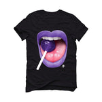Air Jordan 1 Retro High OG “Court Purple” Black T-Shirt (Sucker) - illCurrency Sneaker Matching Apparel
