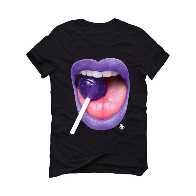 Air Jordan 1 Retro High OG “Court Purple” Black T-Shirt (Sucker) - illCurrency Sneaker Matching Apparel