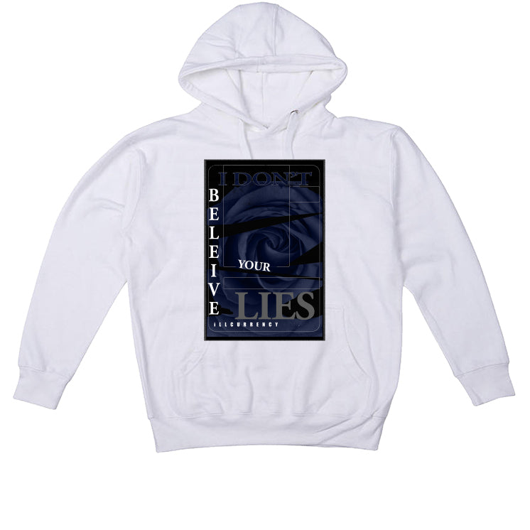 Air Jordan 11 WMNS “Midnight Navy” White T-Shirt (I DON'T BELIEVE YOUR LIES)