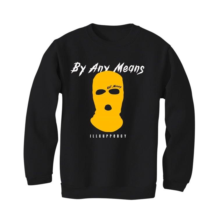 AIR JORDAN 12 BLACK AND YELLOW 2020 Black T-Shirt (By any means) - illCurrency Sneaker Matching Apparel