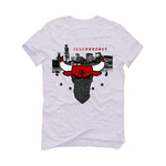 Air Jordan 3 White Cement Reimagined - White T-Shirt (Bulls head chicago)