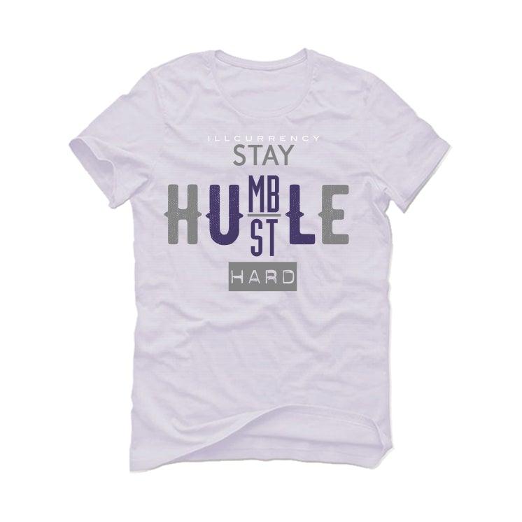 Air Jordan 7 Retro 'Flint' 2021 White T-Shirt (Stay Humble Hustle Hard) - illCurrency Sneaker Matching Apparel