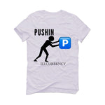 Air Jordan 5 “Racer Blue” White T-Shirt (pushin p)