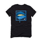Air Jordan 13 “Black UNC” Black T-Shirt (LIPSTICK)