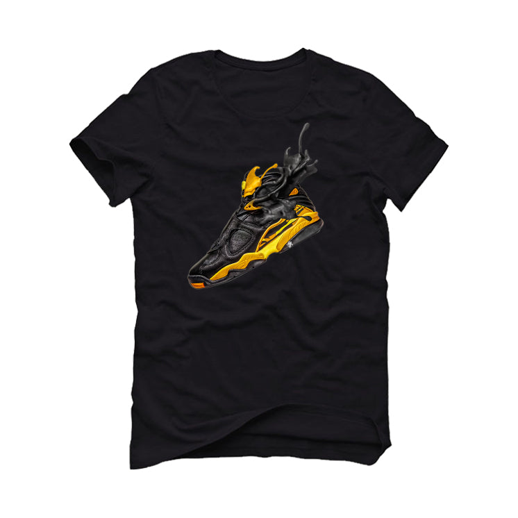 Air Jordan 8 “Taxi” Black T-Shirt (SPLASH SHOE)