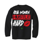 Jordan 13 Playoffs - Black T-Shirt (REAL WOMAN HUSTLE)