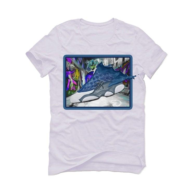 Air Jordan 13 Flint 2020 White T-Shirt (splash 13s) - illCurrency Sneaker Matching Apparel