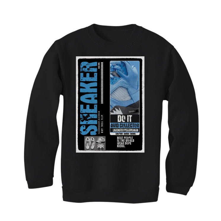 Air Jordan 5 “UNC” | illcurrency Black T-Shirt (SNEAKERS COLLECTOR)